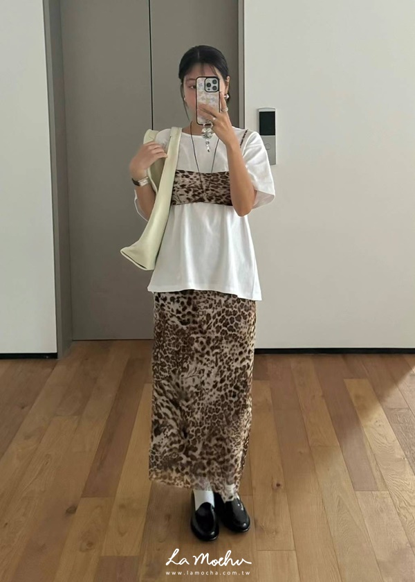 細肩豹紋小背心